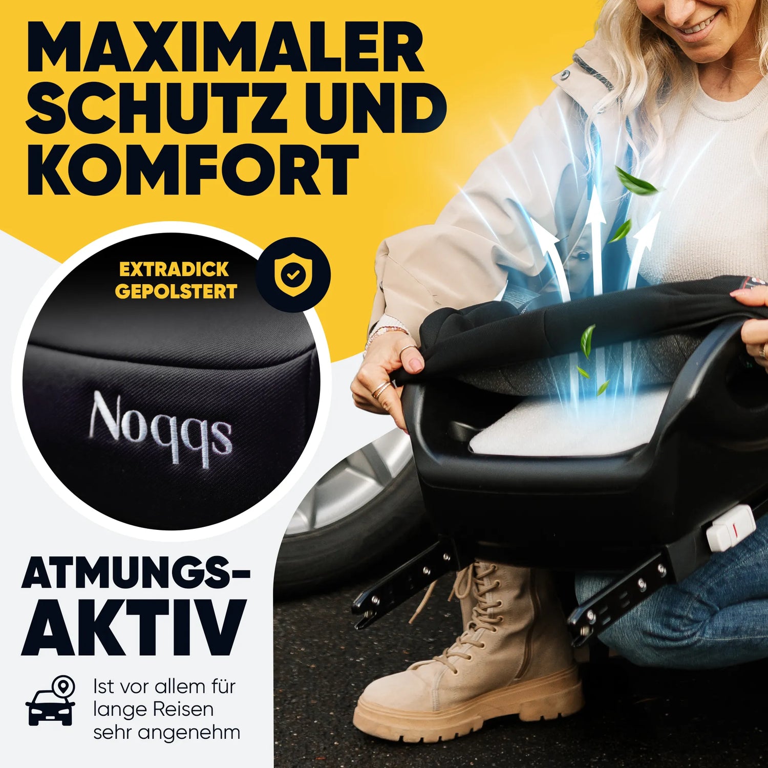 Noqqs® ISOFIX Sitzerhöhung – ECE R129 - Noqqs®