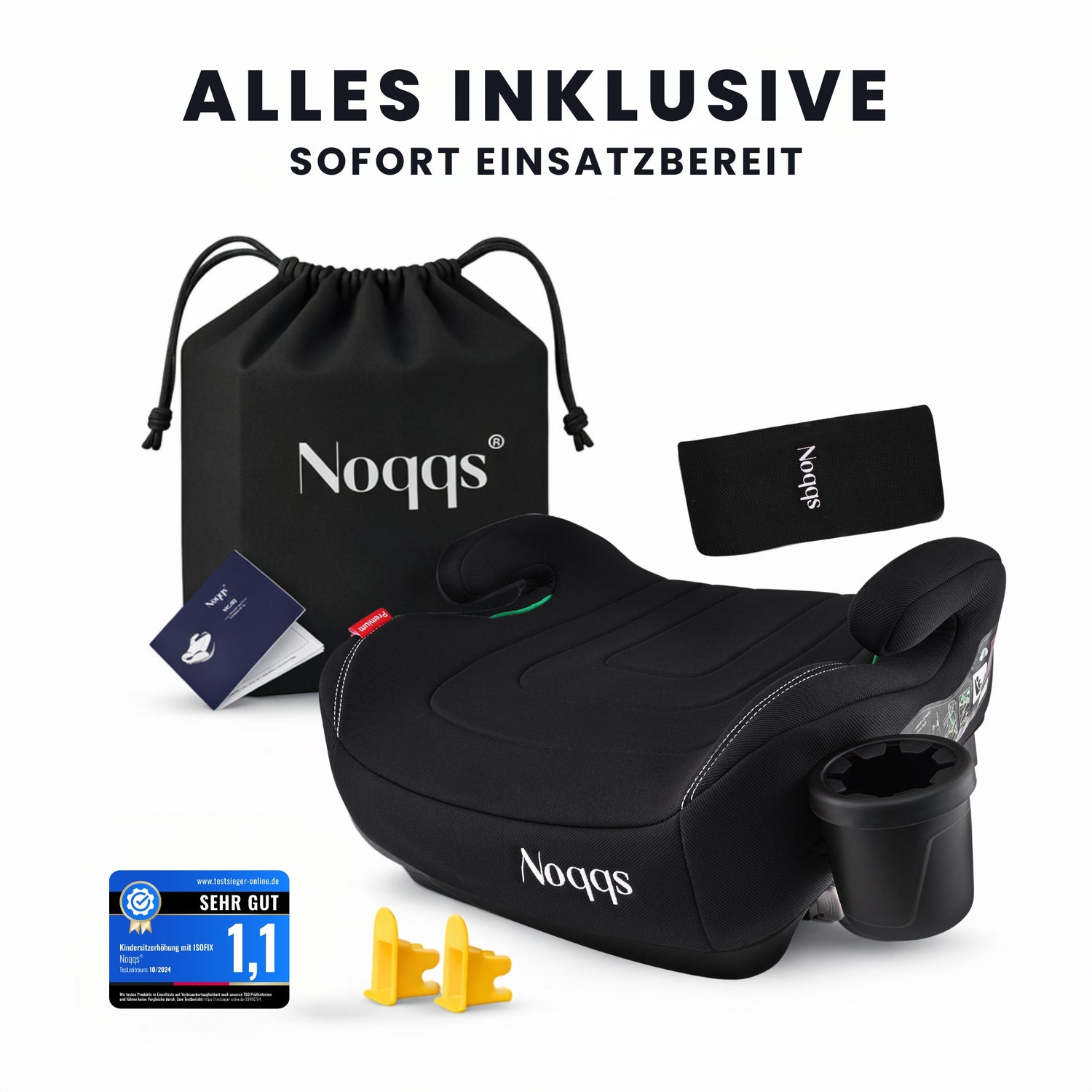 Noqqs® ISOFIX Sitzerhöhung – ECE R129