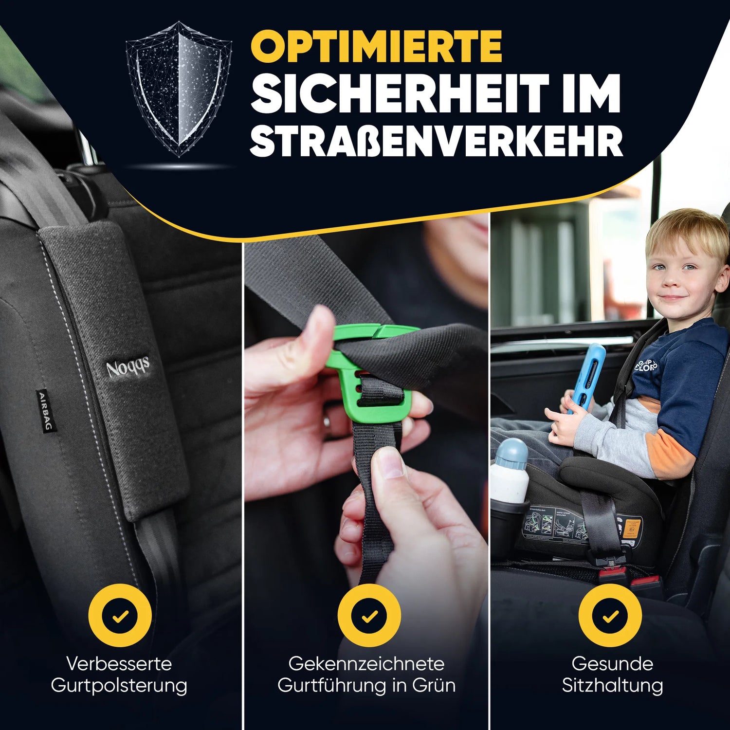Noqqs® ISOFIX Sitzerhöhung – ECE R129 - Noqqs®