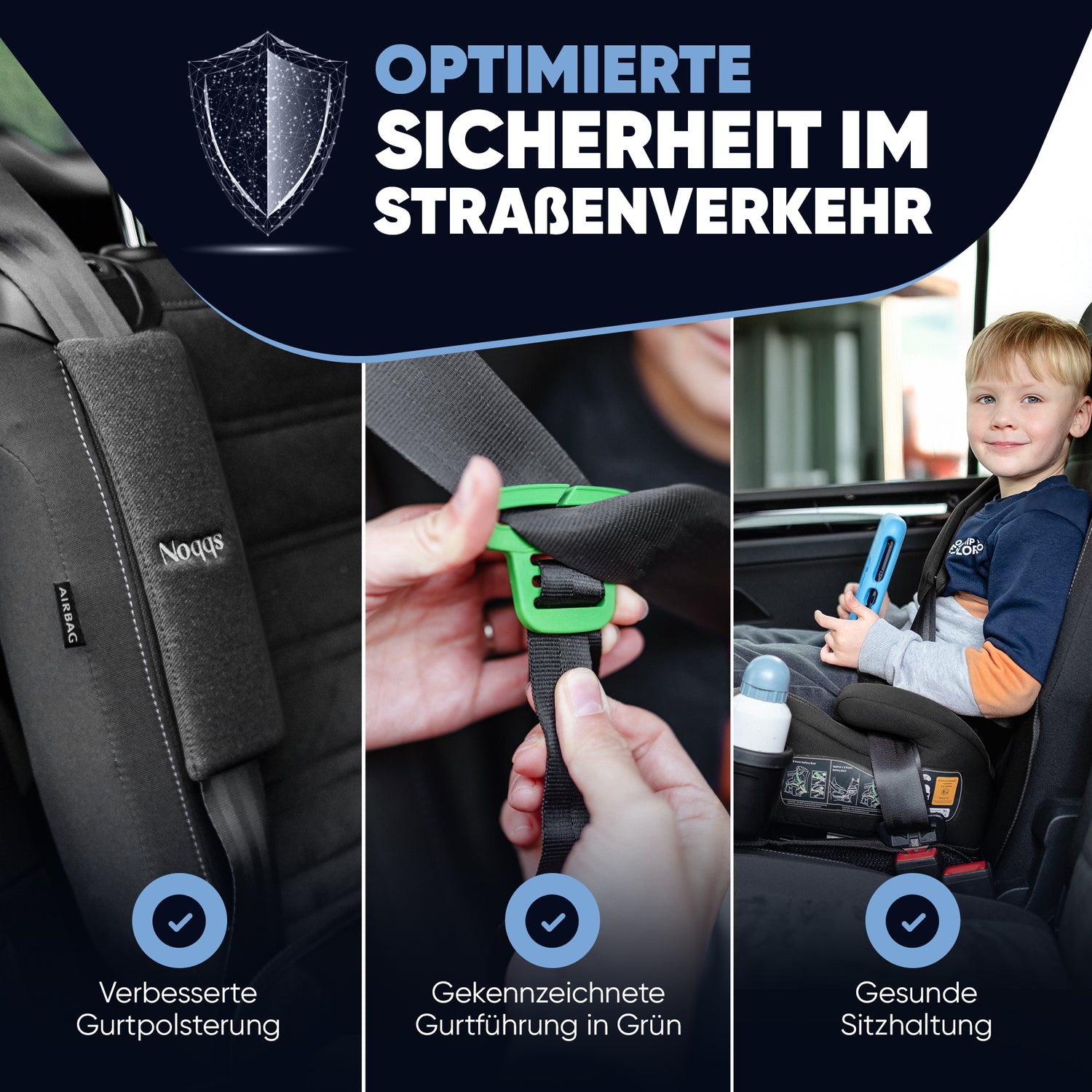 Noqqs® ISOFIX Sitzerhöhung – ECE R129