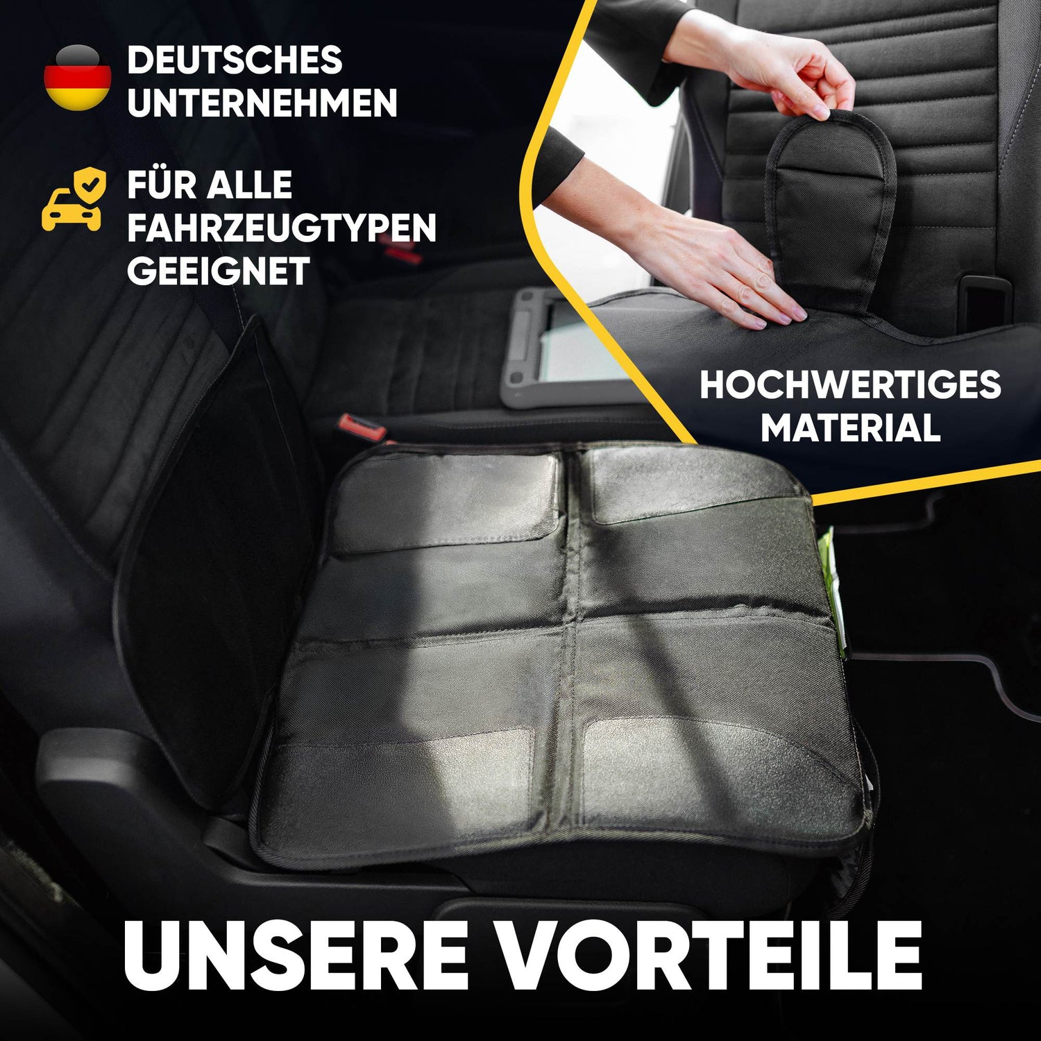 Noqqs® Premium Sitzschutz – Rutschfest, wasserdicht, universell - Noqqs®