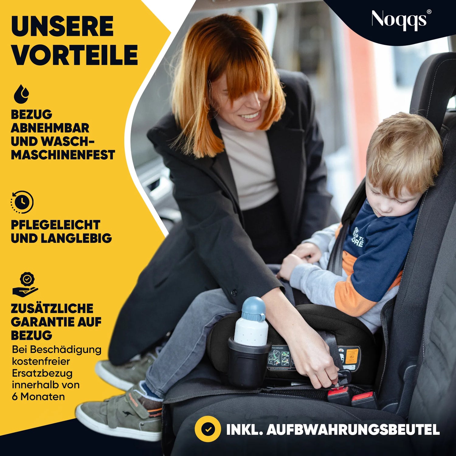 Noqqs® ISOFIX Sitzerhöhung – ECE R129 - Noqqs®