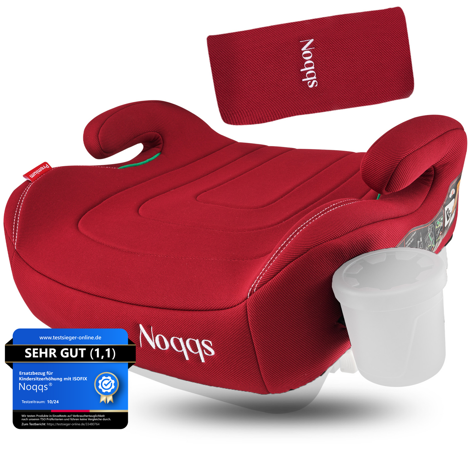 Noqqs® Premium Ersatzbezüge für Kindersitzerhöhung Passgenau und pflegeleicht