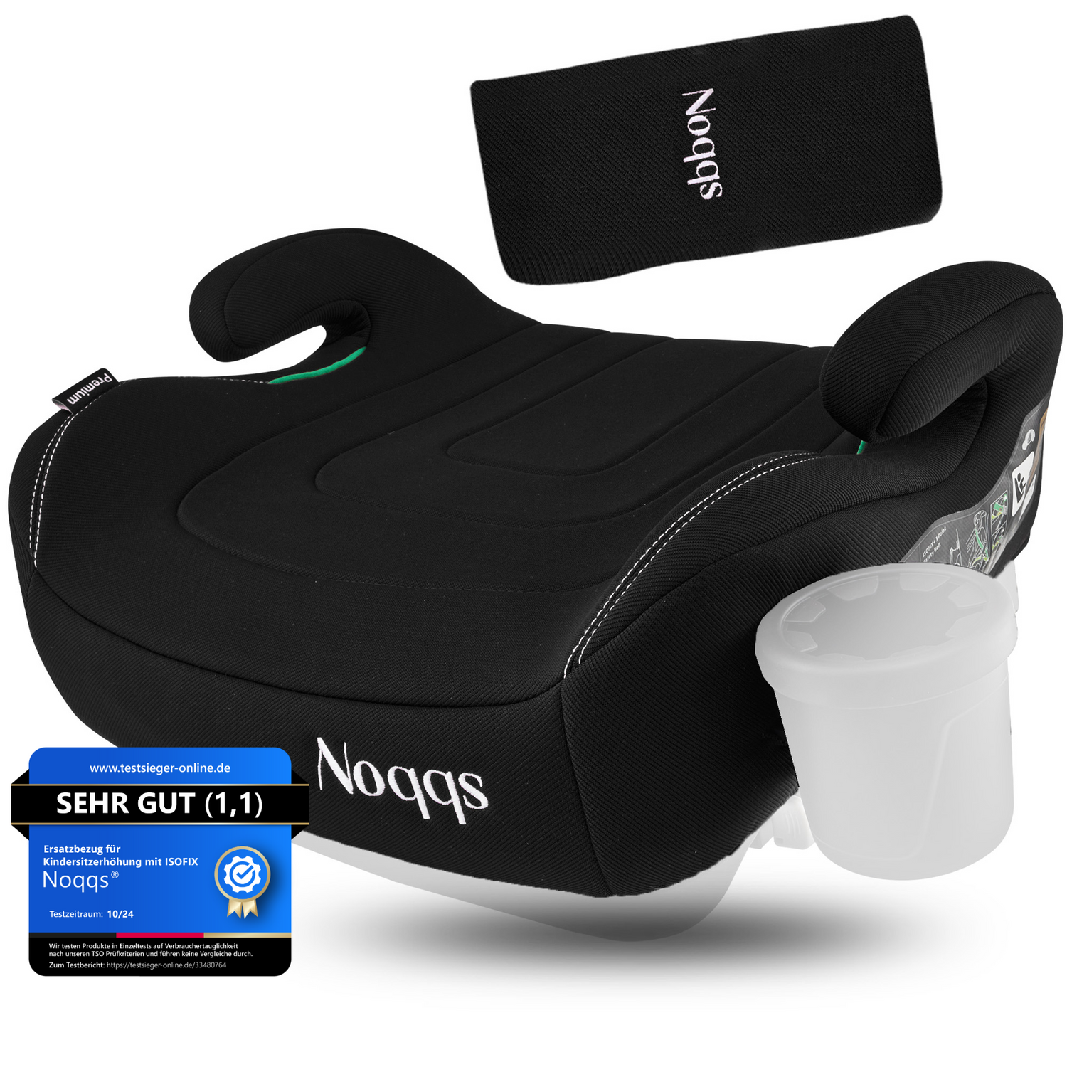 Noqqs® Premium Ersatzbezüge für Kindersitzerhöhung Passgenau und pflegeleicht